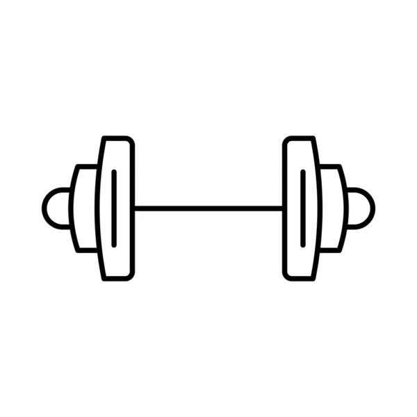 Dumbbell Gimnasio Fitness Vector Ilustración — Vector de stock