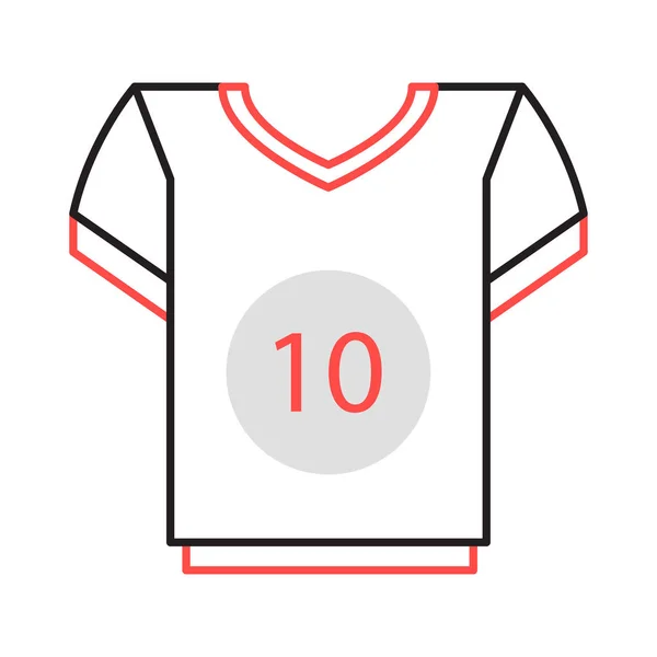 Chemise Jersey Illustration Vectorielle Tissu — Image vectorielle