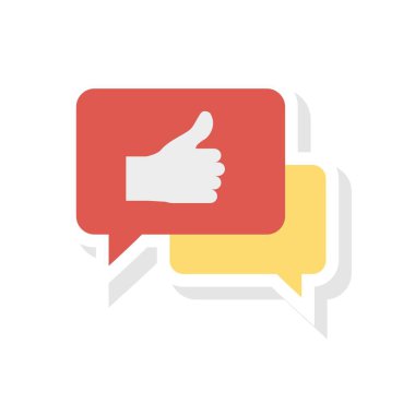 konuşma sohbet kabarcık vektör çizim 