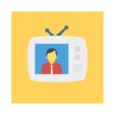 Televizyon anteni dijital vektör illüstrasyon