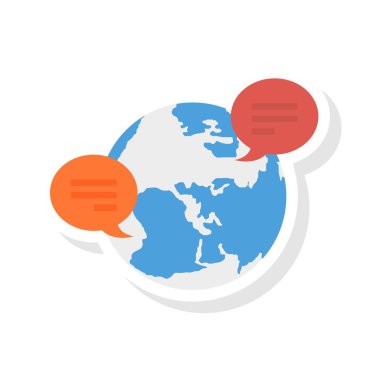 kabarcık sohbet konuşma vektör illüstrasyon 