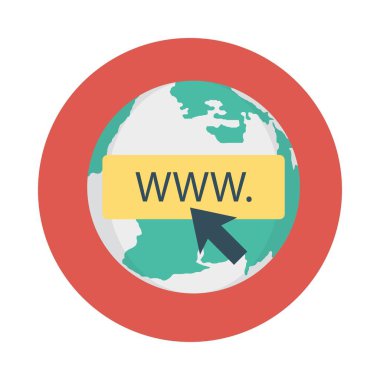 tarayıcı web sayfası düz simge, vektör, illüstrasyon