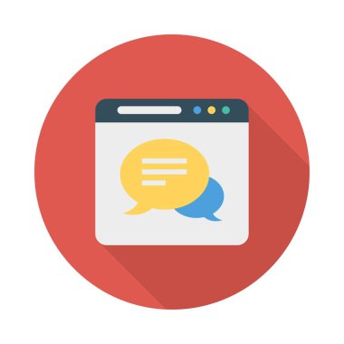 konuşma sohbet online vektör illüstrasyon