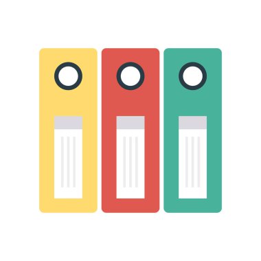 arşiv dosyaları düz simge, vektör, illüstrasyon 