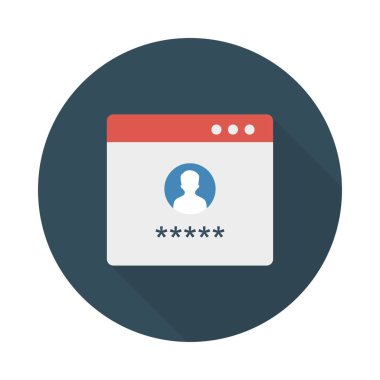 oturum açma hesabı profili vektör çizim