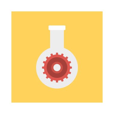 şişe laboratuvar ayarı vektör illüstrasyon 