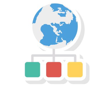 ağ bağlantı paylaşım vektör çizim 