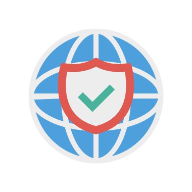 güvenli kalkan kontrol vektör illüstrasyon