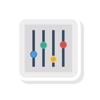 kontrol kaydırıcı ayarı vektör çizimi 