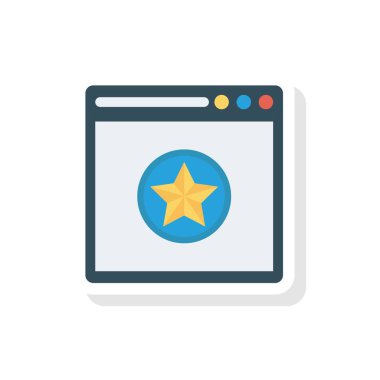 yıldız rozeti rütbe vektör illüstrasyon 