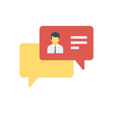 sohbet konuşma tartışma vektör illüstrasyon