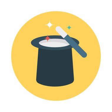 sihirli değnek sihirbazı vektör illüstrasyon