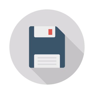 diskette düz simge, vektör, illüstrasyon