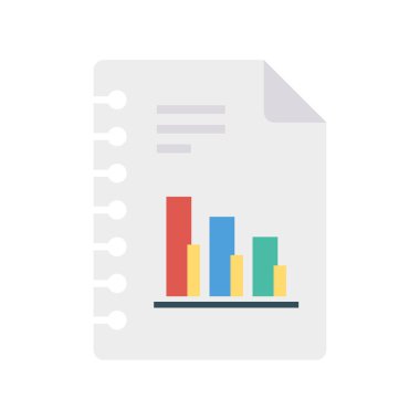 rapor sayfası dosya vektör illüstrasyon