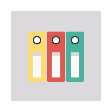 arşiv dosyaları düz simge, vektör, illüstrasyon 