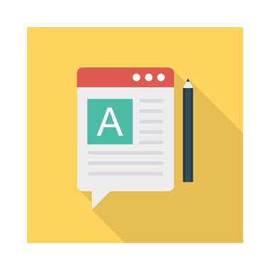 tarayıcı web sayfası düz simge, vektör, illüstrasyon