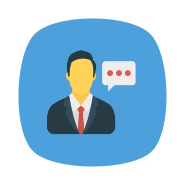 çalışan kullanıcı kabarcık vektör illüstrasyon 