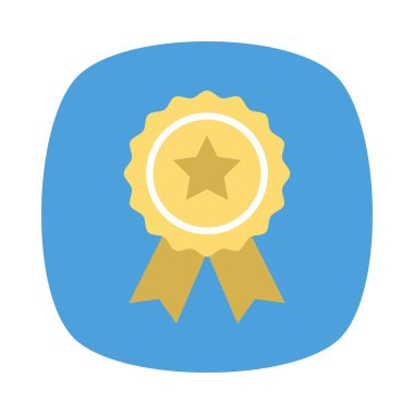 madalya ödülü rozeti vektör illüstrasyon 