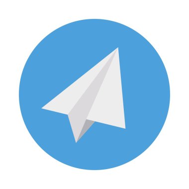 kağıt düzlem düz simge, vektör, illüstrasyon