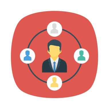 ağ bağlantı paylaşım vektör çizim 