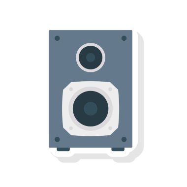 ses amplifikatör düz simge, vektör, illüstrasyon