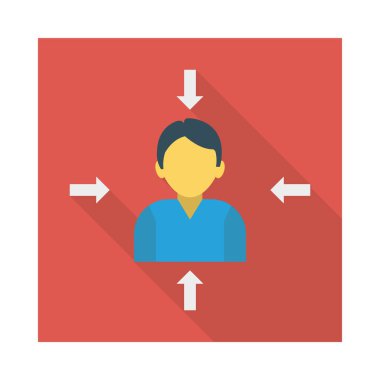 hedef odak kullanıcı vektör illüstrasyon 