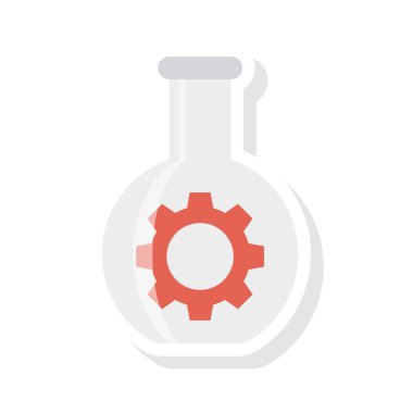 şişe laboratuvar ayarı vektör illüstrasyon 