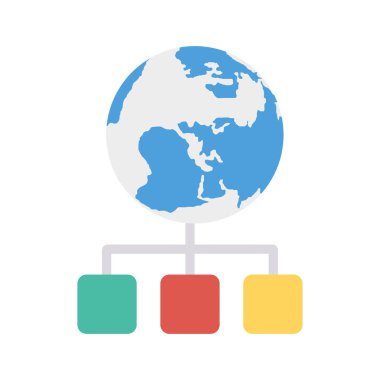 ağ bağlantı paylaşım vektör çizim