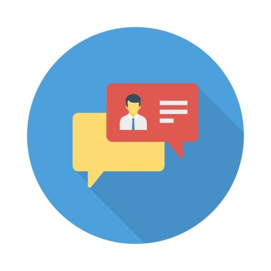 sohbet konuşma tartışma vektör illüstrasyon