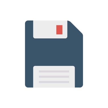 diskette düz simge, vektör, illüstrasyon