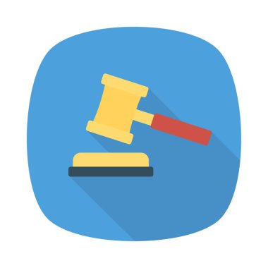 müzayede mahkeme çekiç vektör illüstrasyon 