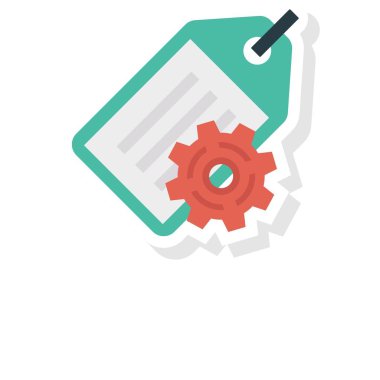 etiket ayarı vektör illüstrasyon 