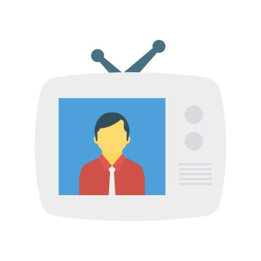 Televizyon anteni dijital vektör illüstrasyon