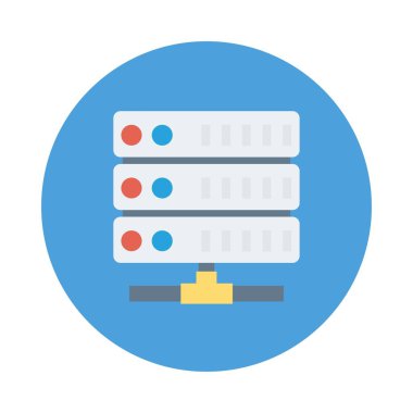 sunucu depolama veritabanı vektör çizim