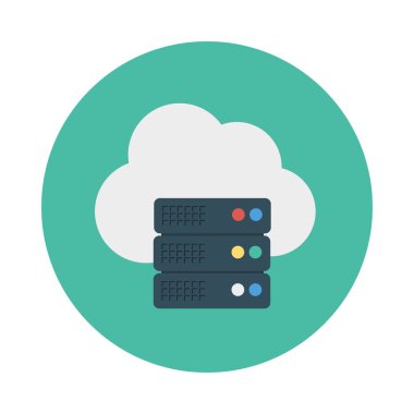 sunucu veritabanı depolama vektör çizim