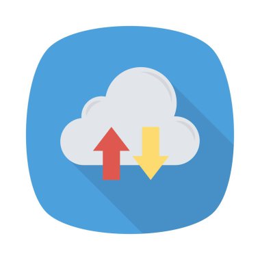 bulut indir yükleme vektör illüstrasyon 