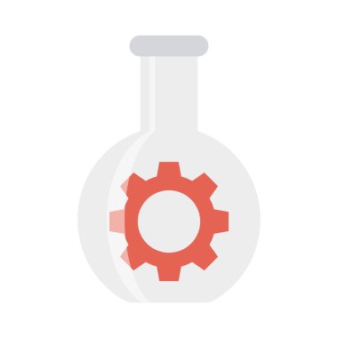 şişe laboratuvar ayarı vektör illüstrasyon 