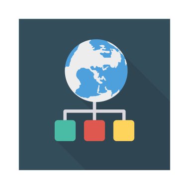 ağ bağlantı paylaşım vektör çizim 