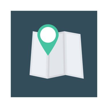 harita konumu bulucu vektör illüstrasyon 