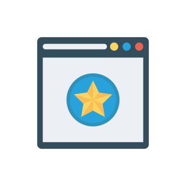 yıldız rozeti rütbe vektör illüstrasyon