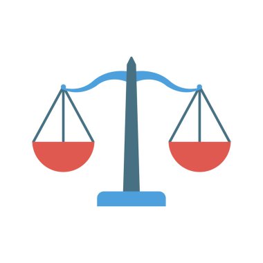 ölçek düz simge, vektör, illüstrasyon