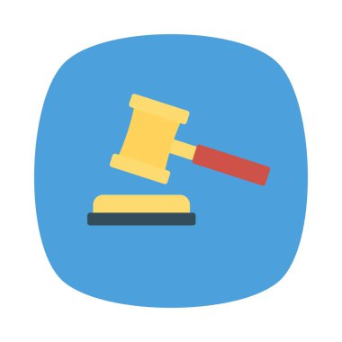 müzayede mahkeme çekiç vektör illüstrasyon 