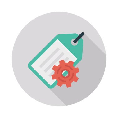 etiket ayarı vektör illüstrasyon