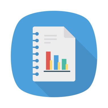 rapor sayfası dosya vektör illüstrasyon 