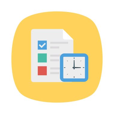 kontrol listesi dosya belge vektör illüstrasyon 