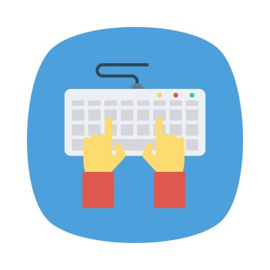 klavye tuşları vektör illüstrasyon yazma 