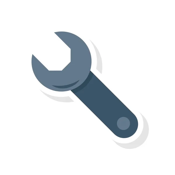 Wrench Flat Icon Vector Illustration — Stock Vector