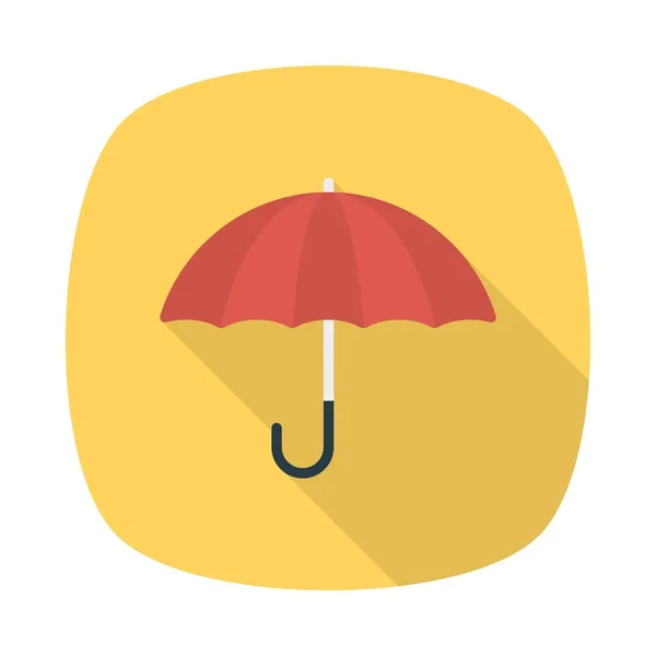 Şemsiye Düz Simgesi Vektör Illüstrasyon — Stok Vektör