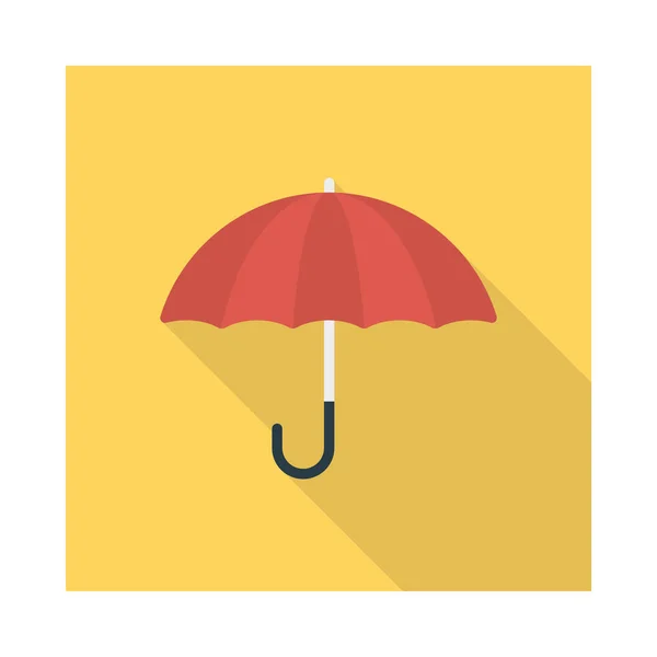 Ikona Płaski Parasol Wektor Ilustracja — Wektor stockowy