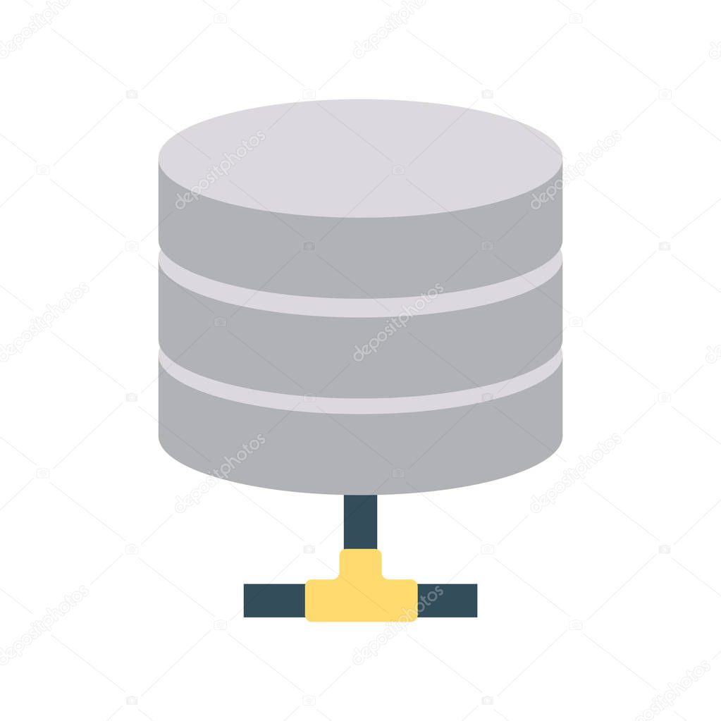 database   server  hosting   vector illustration